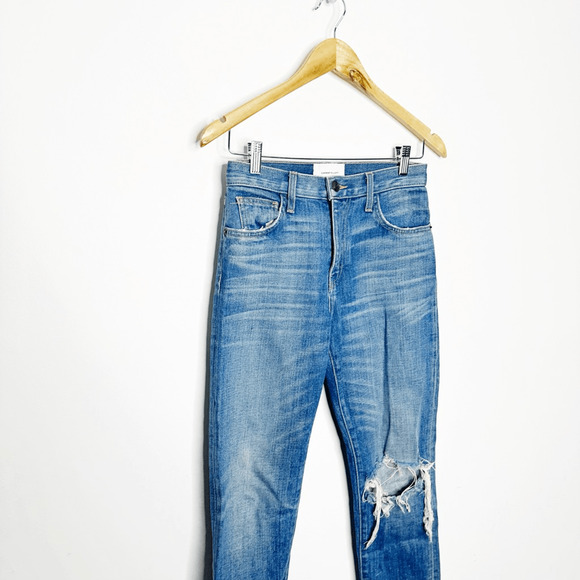 CURRENT/ELLLIOTT Vintage Crop Slim Straight Leg Jean Ultimate Love womens 25 - Picture 3 of 7